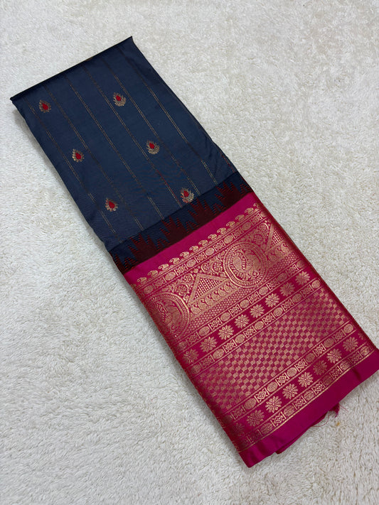 Semi Gadwal Sarees